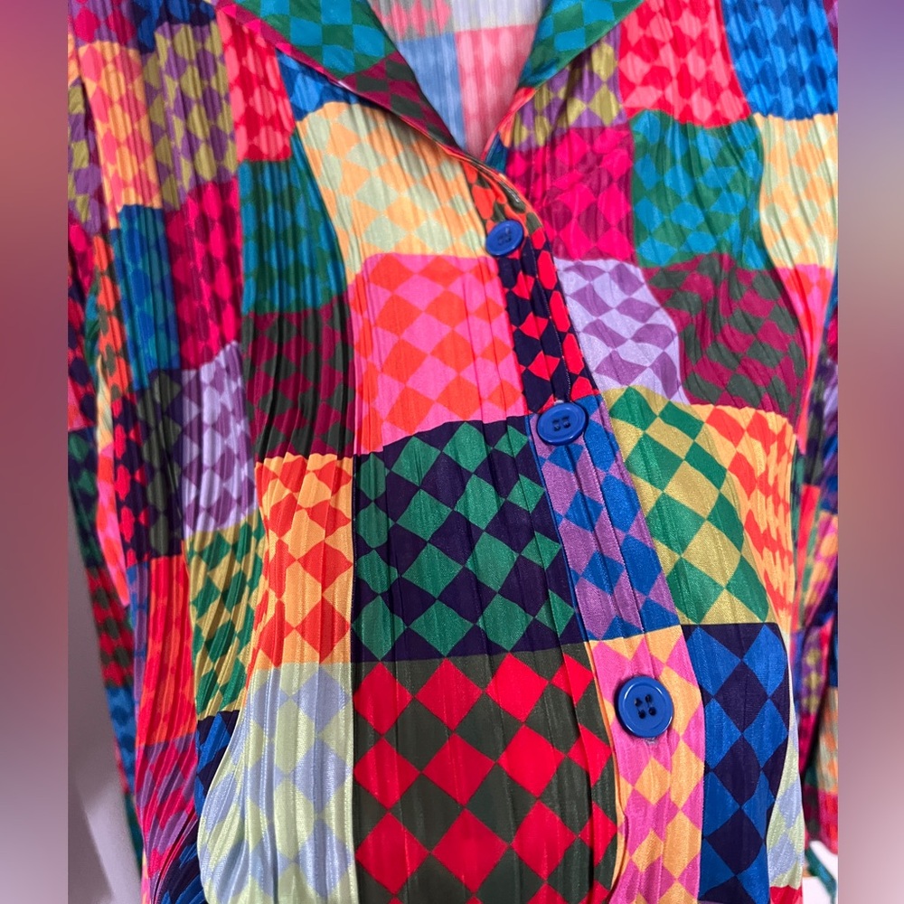 Dressed in LALA Colorful Plaid Set - Picture 4 of 5